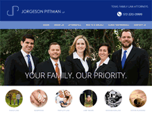 Tablet Screenshot of jptexaslaw.com